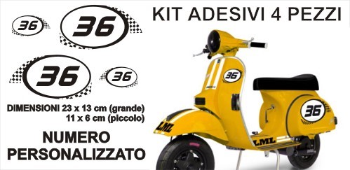 Kit adesivi numero - adesivi,