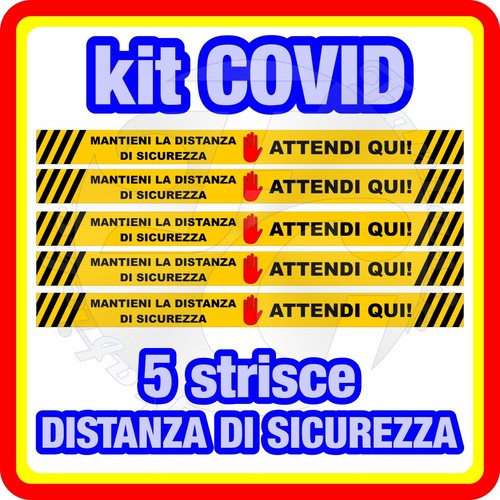 Adesivi distanza sicurezza - adesivi,