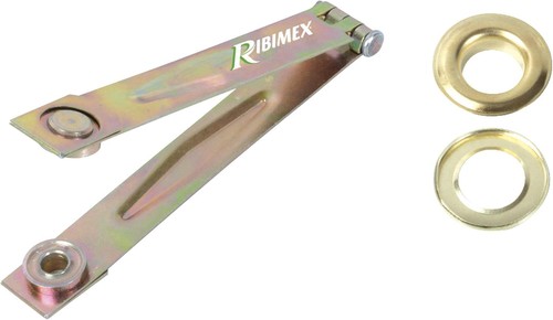 Pinza per occhielli con - per,