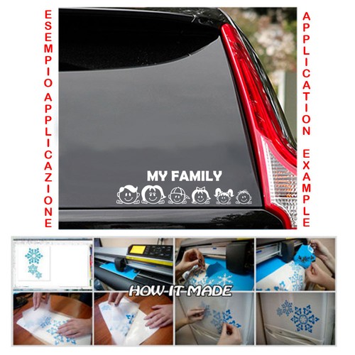 Family sticker adesivi - sticker,